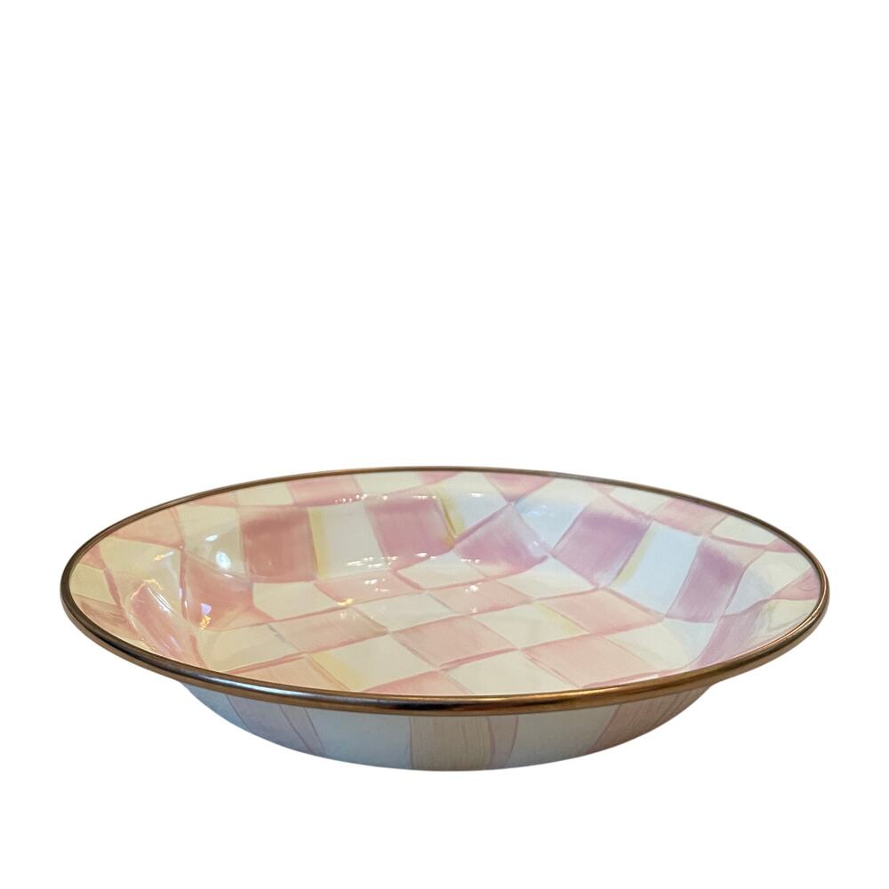 NEW Mackenzie-Childs Rosy Check Pie Plate - Picture 4 of 13